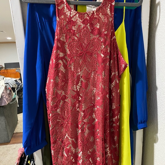 Express Dresses & Skirts - Lace Red Dress